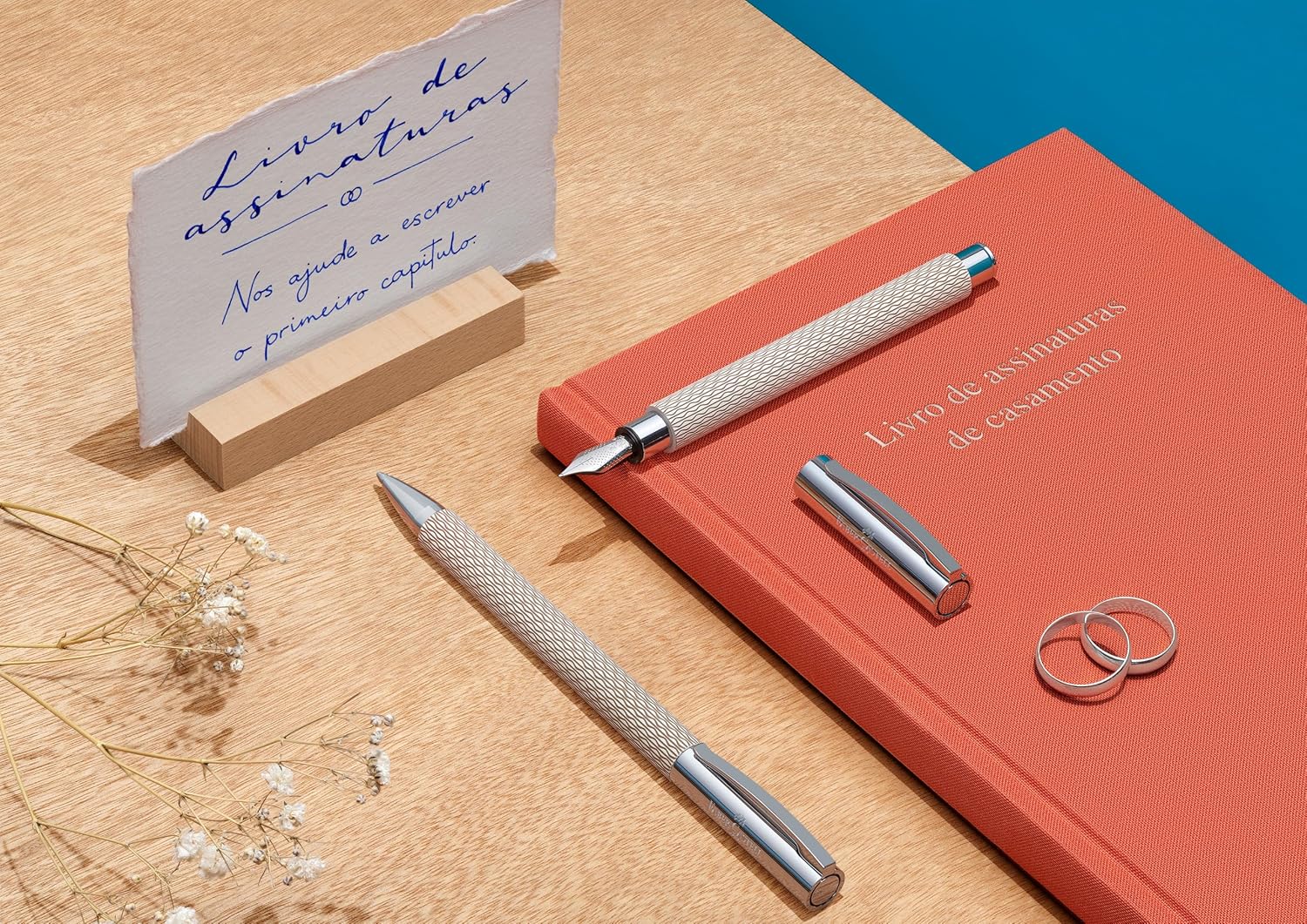 Faber-Castell Ambition Fountain Pen, OpArt White Sand - Medium