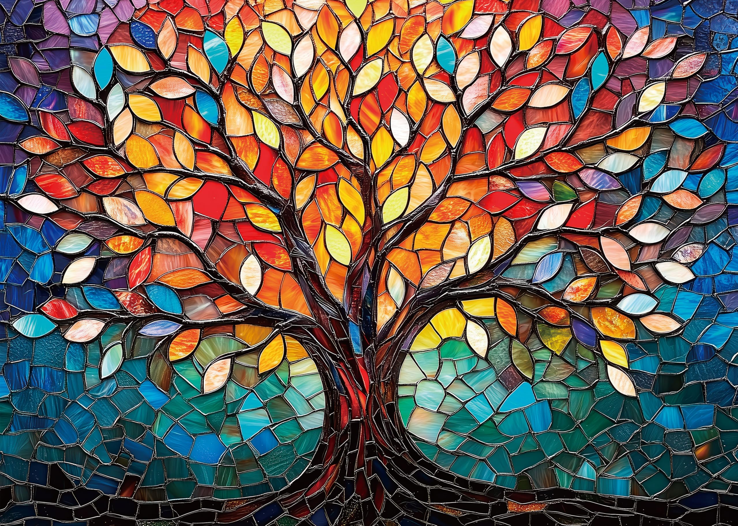 AveJoys Jigsaw Puzzles for Adults 1000 Piece Tree of Life 27.56 x 19.69 Inch Jigsaw Puzzle for Adults Educational Game 1000 Pieces Puzzles for Adult