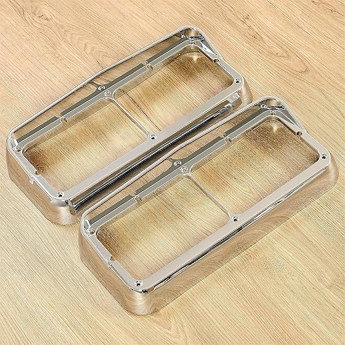 Miniatura 9 de HECASA Par de bisel de faros delanteros con visera compatible con Kenworth T400 T600 T800 W900B W900L Peterbilt 378 379 Western Star 4900