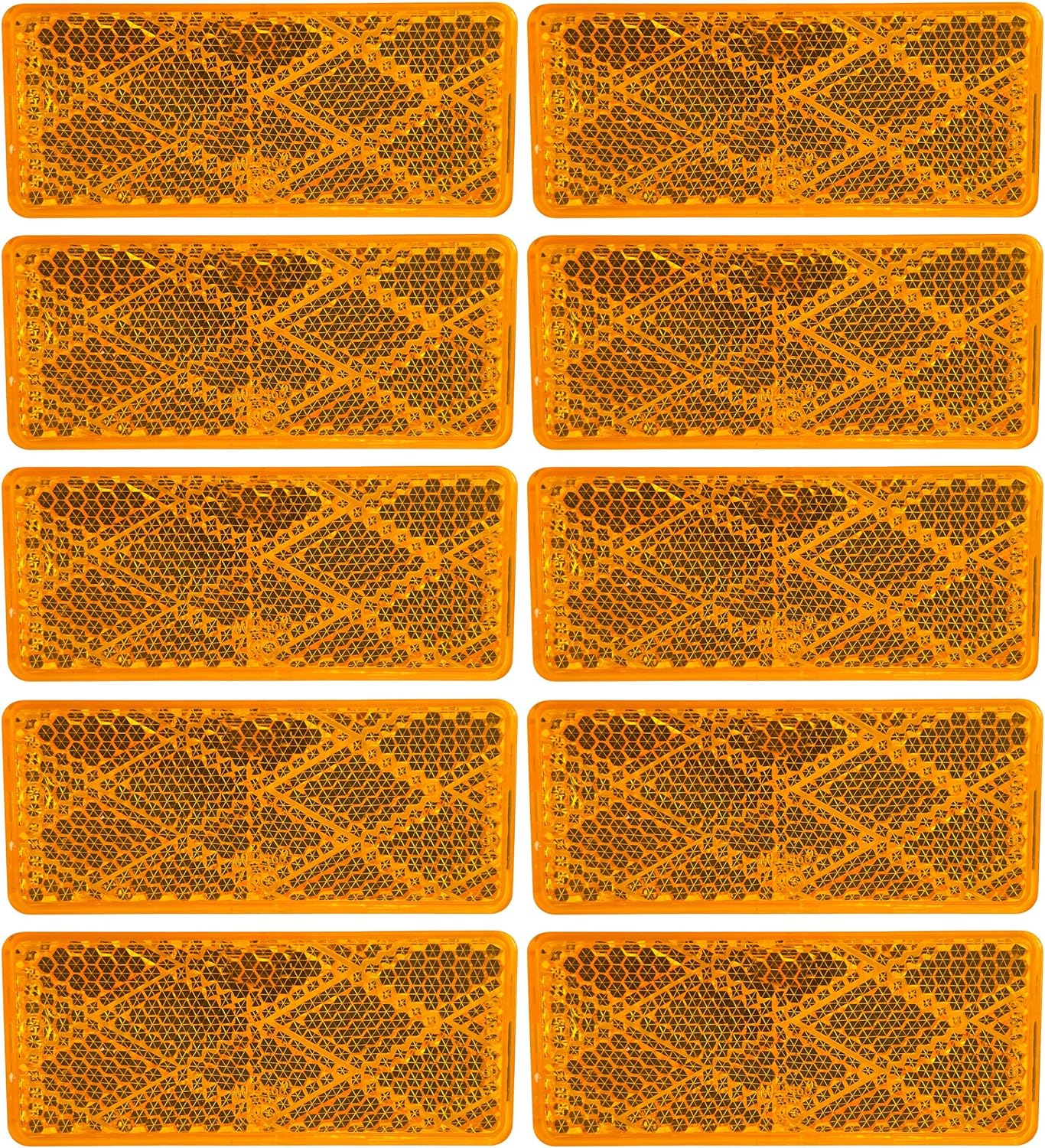 All Star Truck Parts] 10x Amber Class A 70mmx30mm (2.75"x1.18") Rectangular