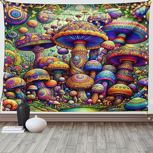 Miniatura 148 de Ambesonne Tapiz de naturaleza, silueta de oso salvaje en el bosque de la selva en la noche oscura, ilustración para colgar en la pared para Verde