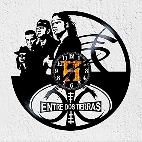 Reloj de Pared Vinywoody Grande Disco de Vinilo Musica Rock Español Años 80 Cover