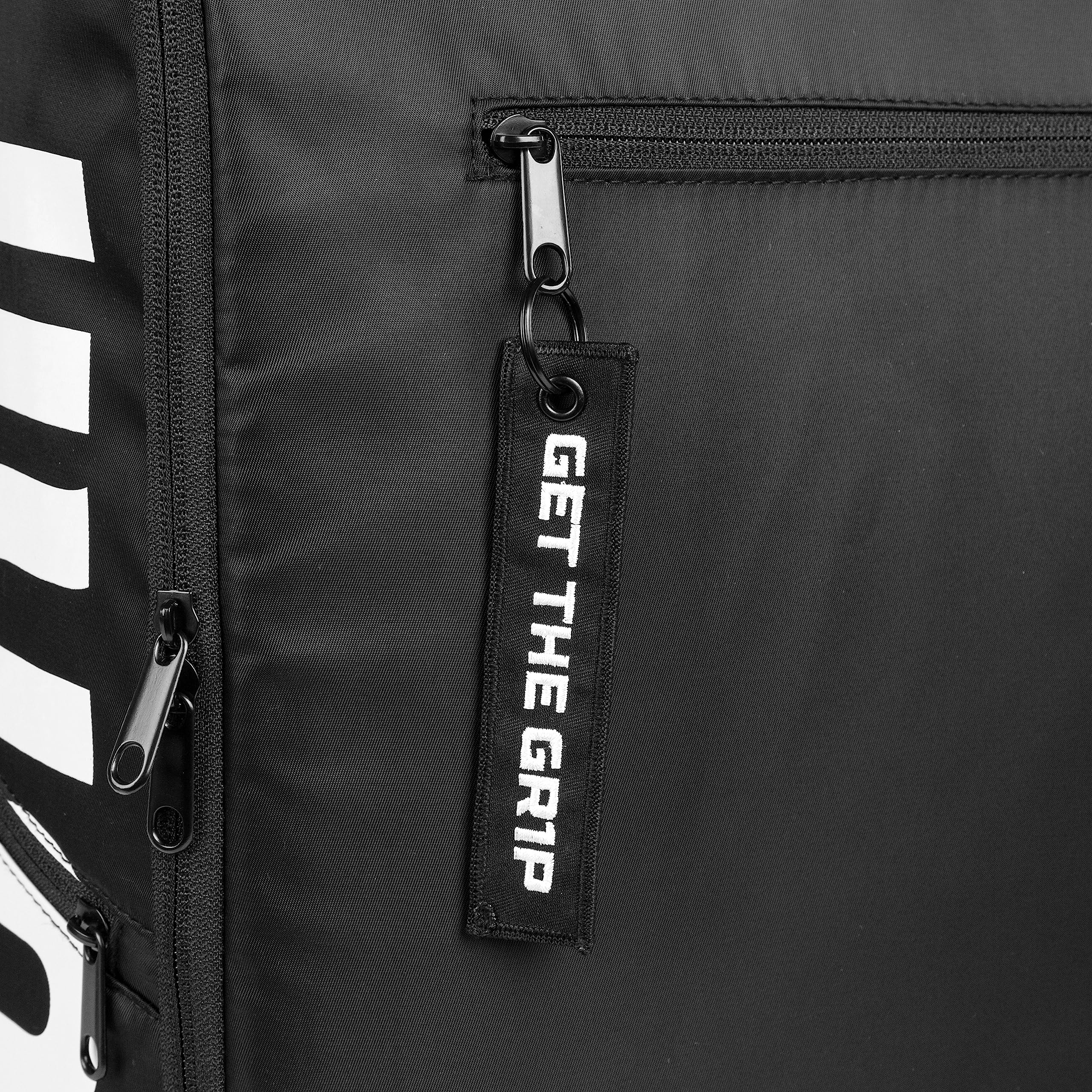 GRIPMODE Reiserucksack mit Laptopfach Schwarz - Rucksack mit Zwei verstellbaren und abnehmbaren Innenwänden - 27L Fassungsvermögen Sportrucksack für Damen und Herren