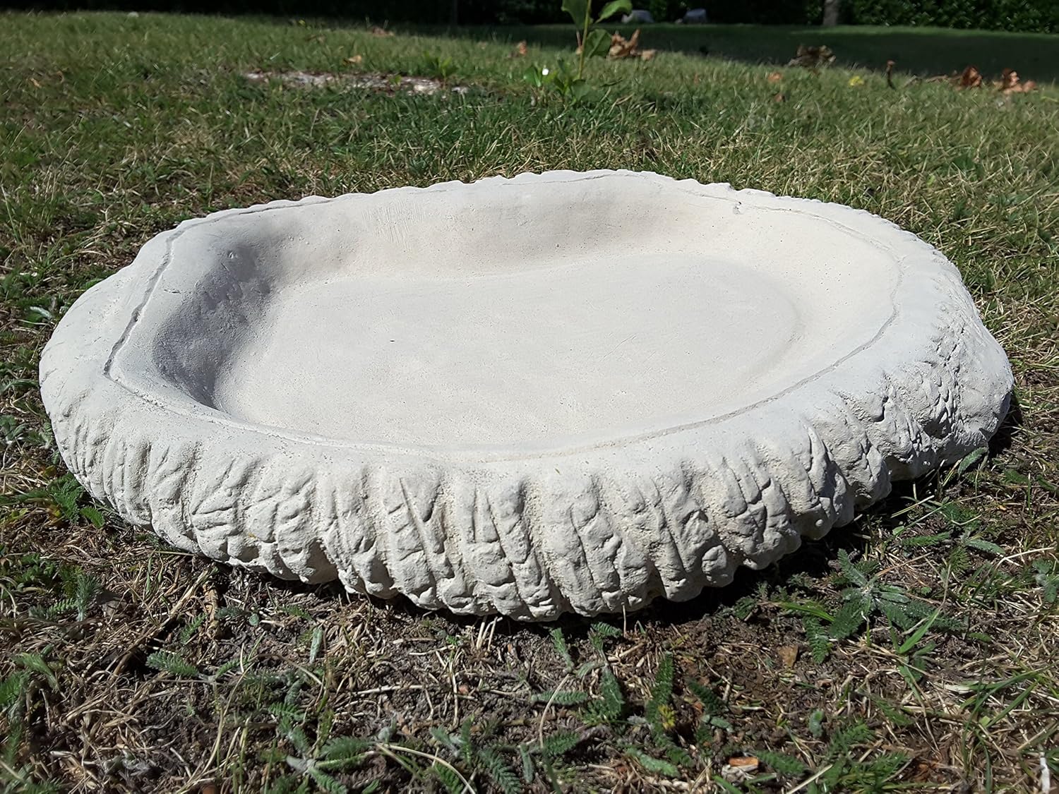 neilsstonecraft Stone Bird Bath Bowl (o Log) Amazon.co.uk Garden
