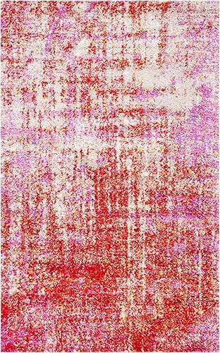 Miniatura 131 de SAFAVIEH Adirondack Collection Tapete de área XL, 12 x 15 pies, color crema y dorado, diseño abstracto moderno, no desprende pelusa y de fácil