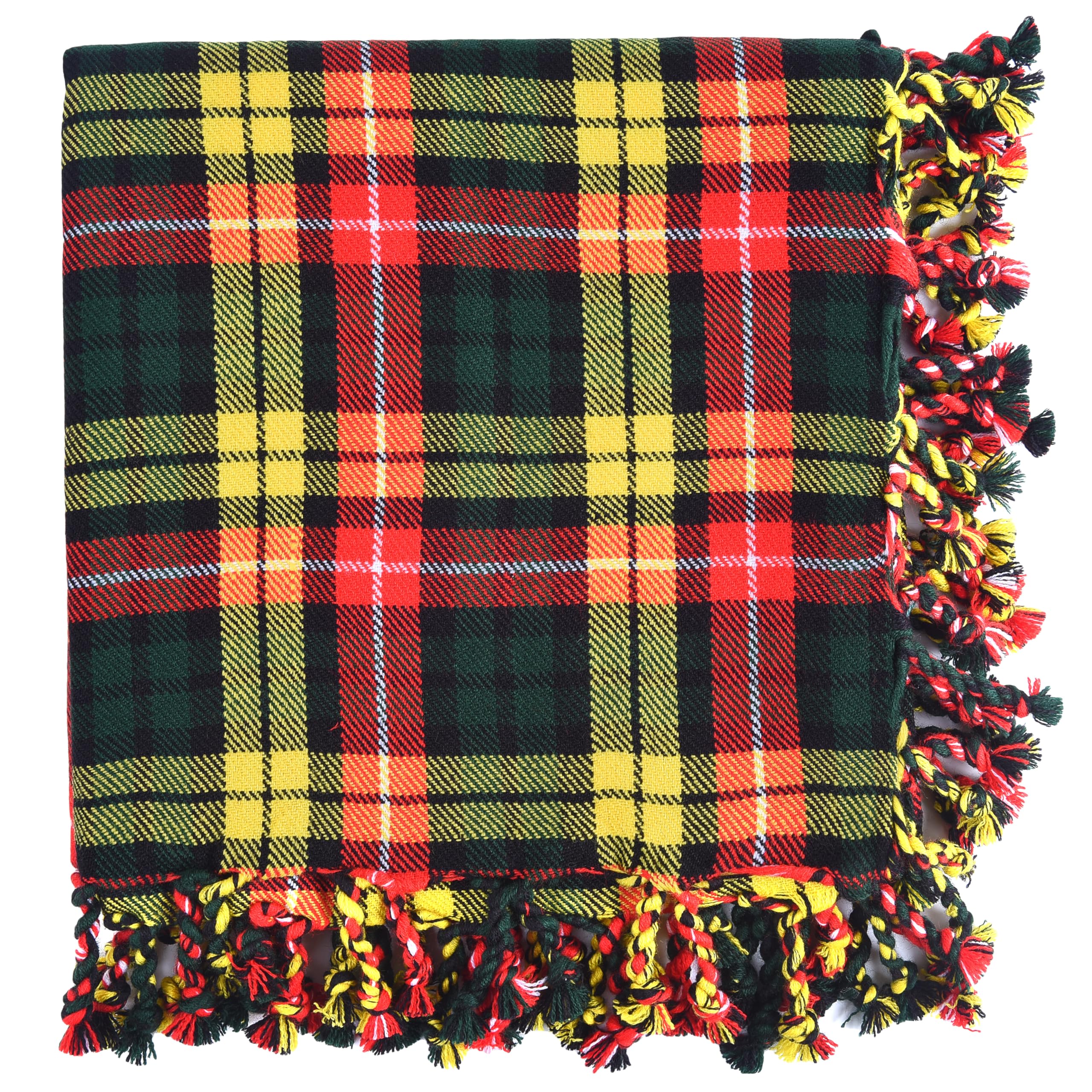 Allsafe Traders Men's Buchanan Scottish Kilt Tartan Fly Plaid, Default