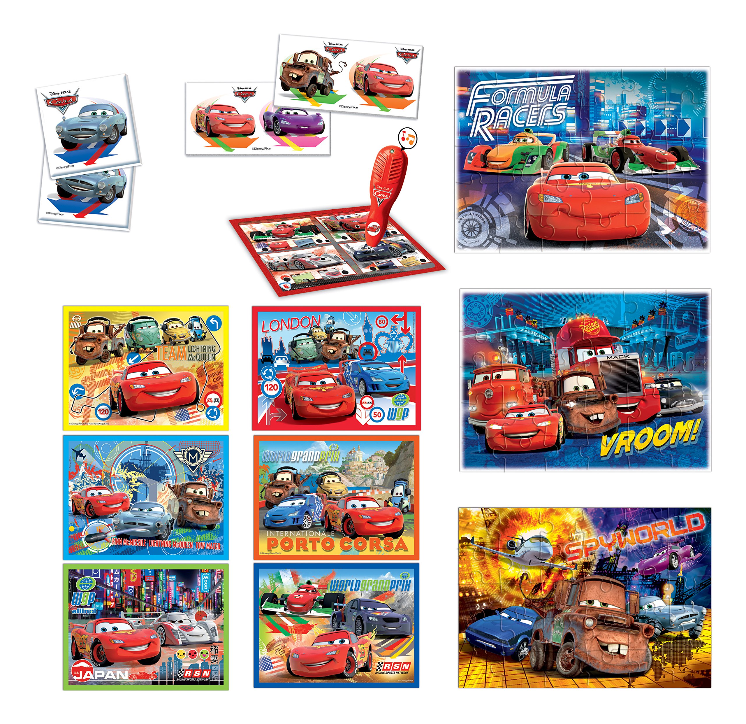 Coffret Jeu éducatif Clementoni Cars 3 - Mini Puzzle, Cubes Et Domino, Pour Enfants Fans De Flash McQueen - 13