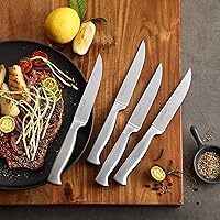 Vista 6 de McCook - Juego de cuchillos, juego de bloques de cuchillos de acero inoxidable alemán con afilador incorporado