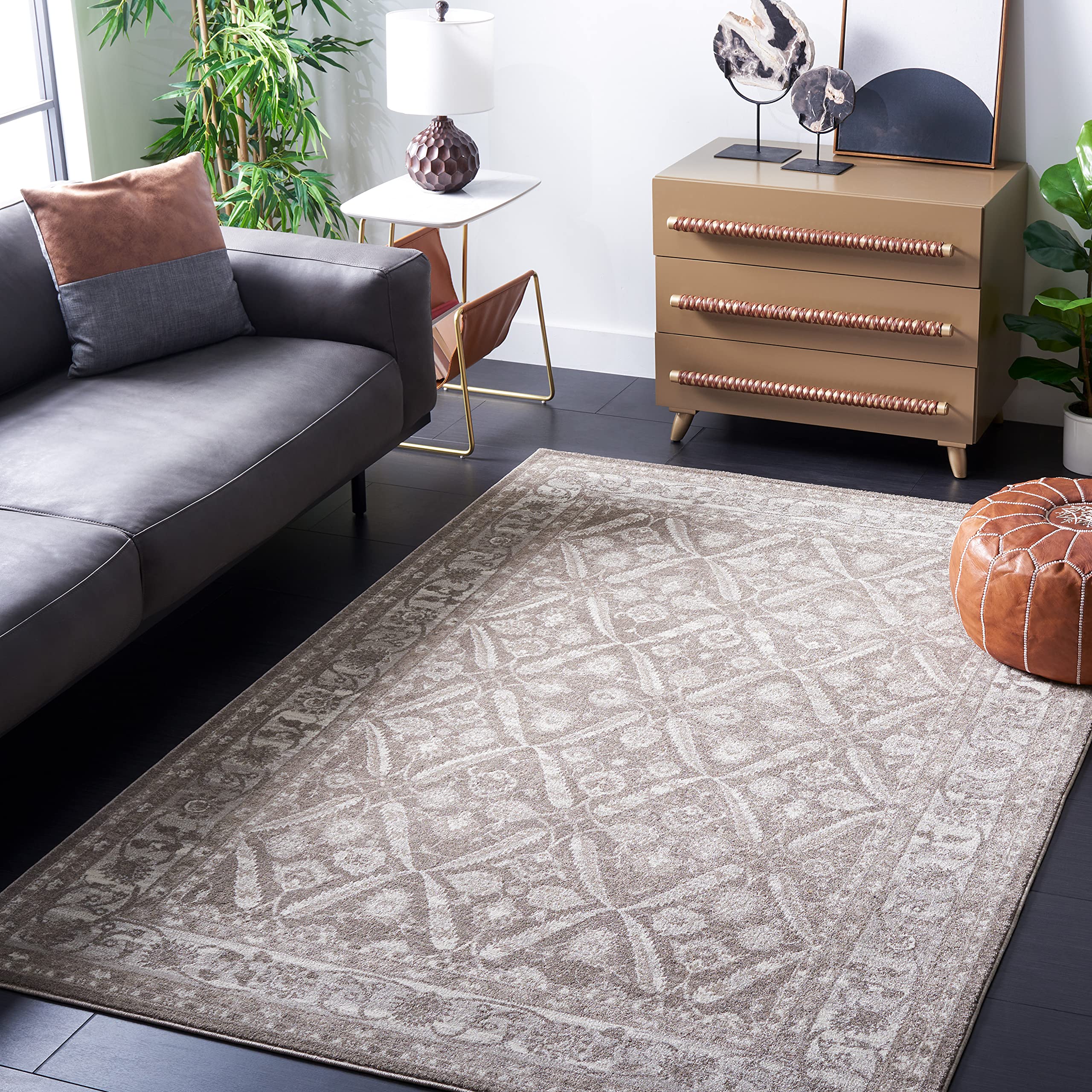 SAFAVIEH Sofia Collection 9x12 Tan/Beige Rug