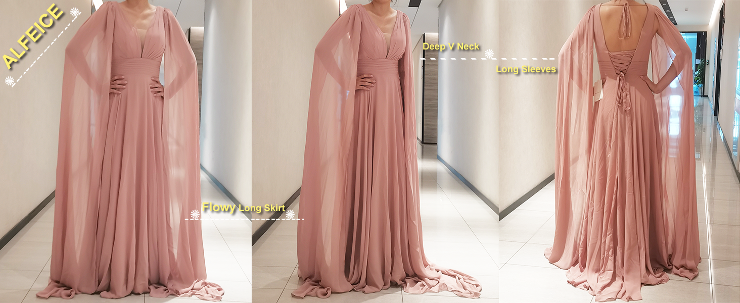 Amazon.com: ALFEICE Bridesmaid Dresses for Wedding Chiffon Wedding Guest  Dresses for Women A Line Formal Evening Party Gowns Navy 08 : Clothing,  Shoes & Jewelry