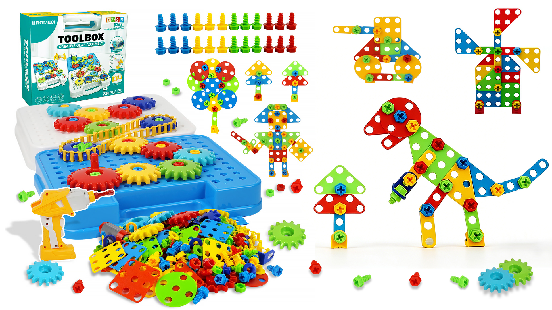 Amazon.com: IIROMECI Gears Toys for Kids Ages 4-8, STEM