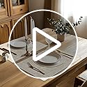 Faux Leather Placemats Set of 6, Heat Resistant Wipeable Washable PVC Place Mats, Reversible Waterproof Oil Proof Table Mats for Kitchen Dining Party Indoor Outdoor, 12" x 17", Beige