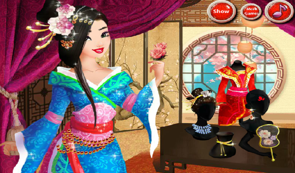 open lace back dress Asian Princess Makeover