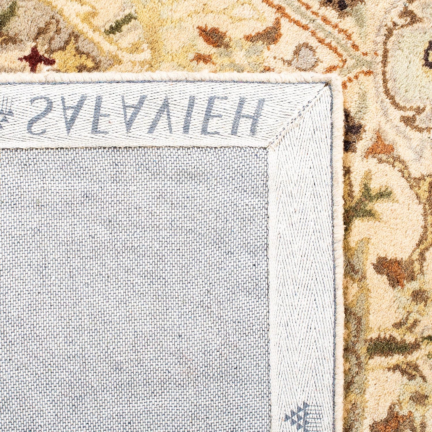 Ivory and Rust Hand-Tufted Wool 6' x 9' Area Rug
