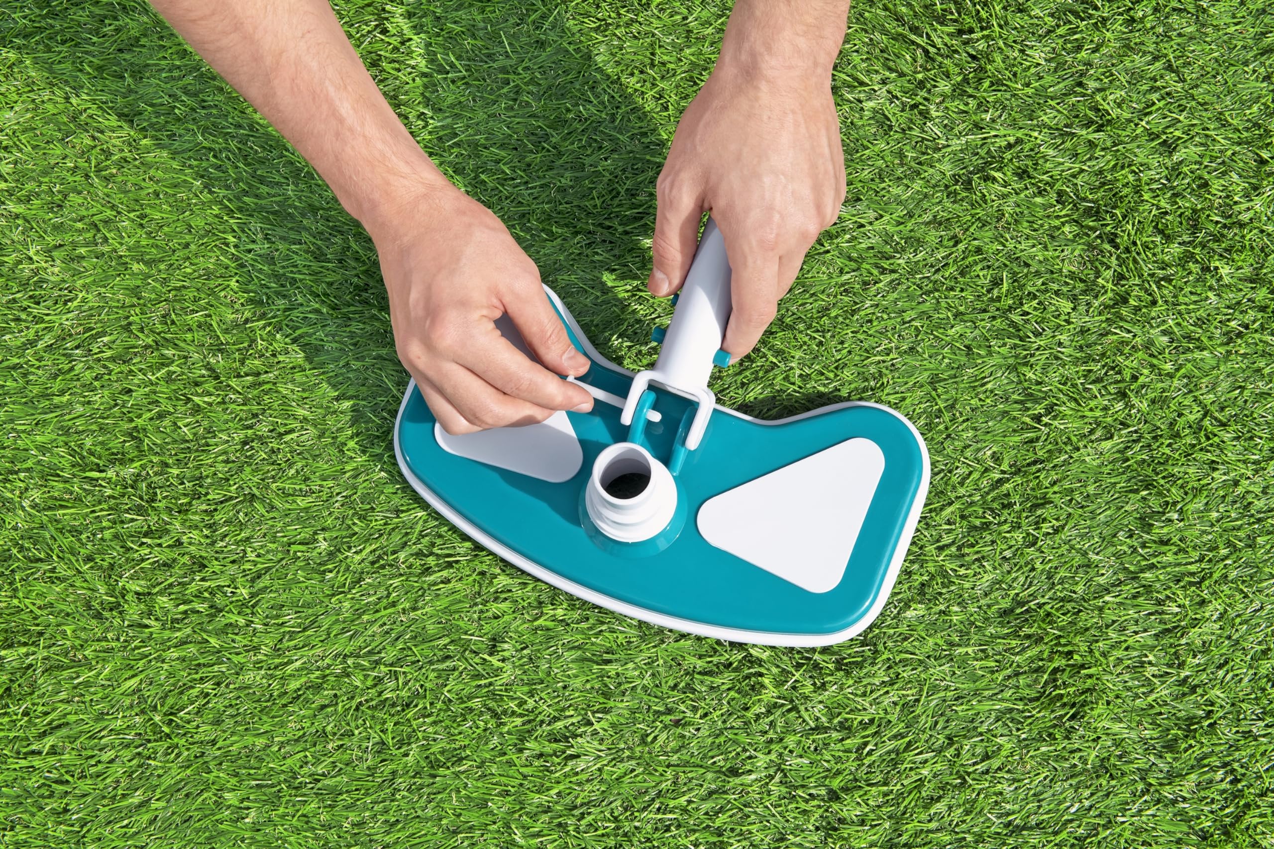 Bestway 58234 Pool - Reinigungsset Vakuum-Sauger und Kescher Blau 280 x 27 x 2.5 cm