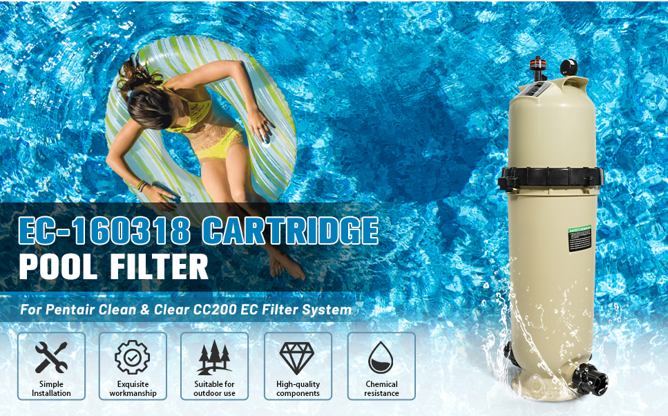 Amazon.com : VORGENS EC-160318 Cartridge Filter, Fit for Pentair