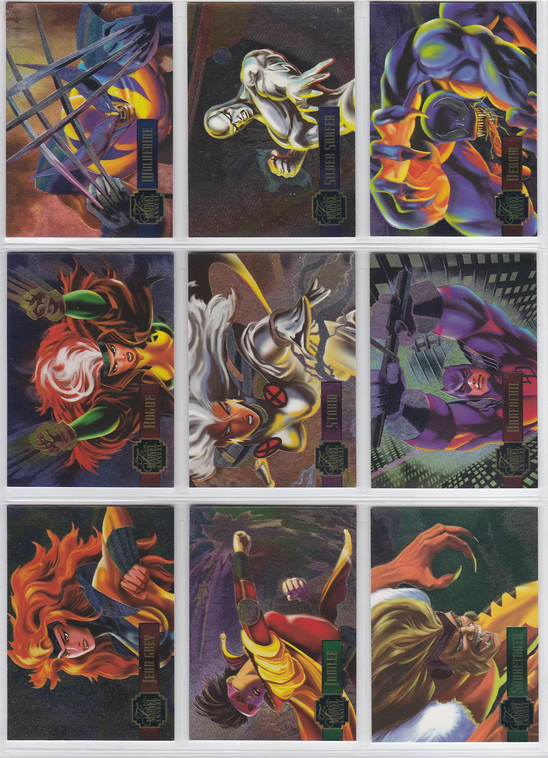 Amazon.com: 1995 Marvel Flair Annual POWERBLAST Insert Set of 24