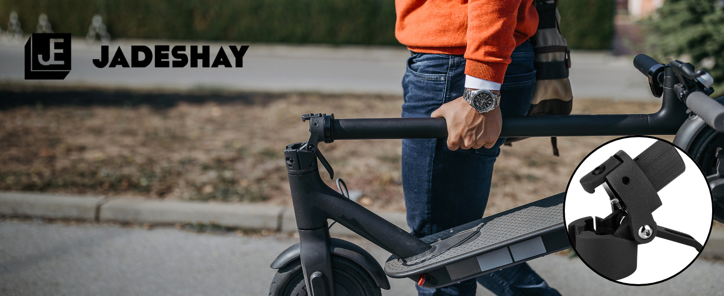 Base De Poteau Pliable Jadeshay – Connecteur Verrouillage Métal Pour Scooter Xiaomi M365 – Pièce Rechange Robuste