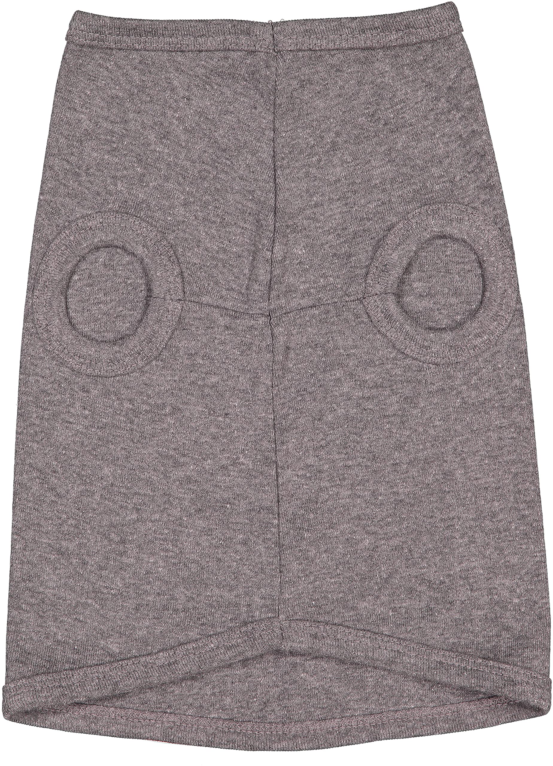 Doggie Skins 100% Combed Ringspun Cotton 1x1 Baby Rib Dog Tank Top, Granite Heather, Medium