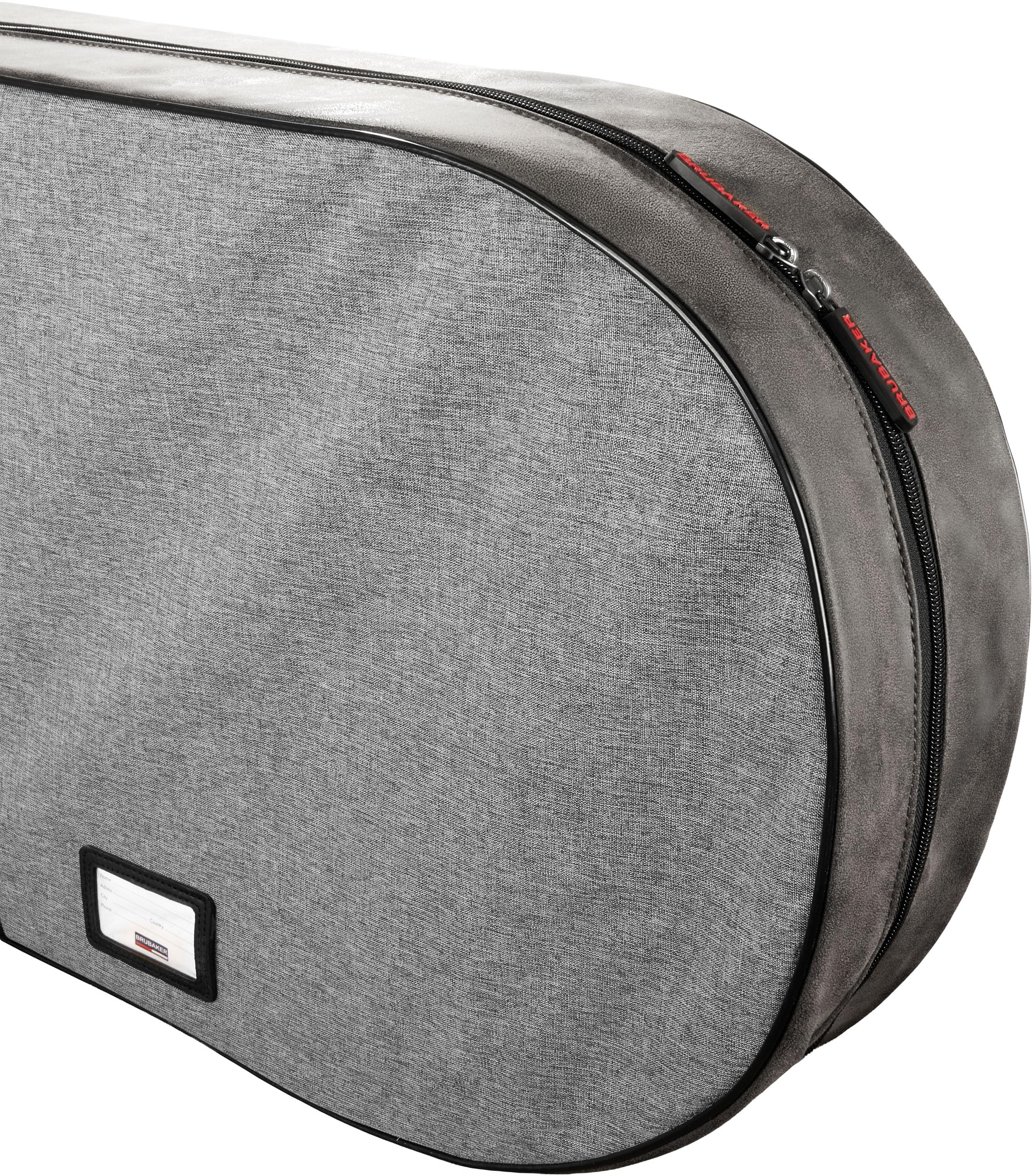 BRUBAKER Snowboardtasche Velocity Performance - Snowboard Aufbewahrung Tasche mit Verstellbarem Tragegurt und Namensschild - Snowboardbag - Schwarz, Grau und Rot