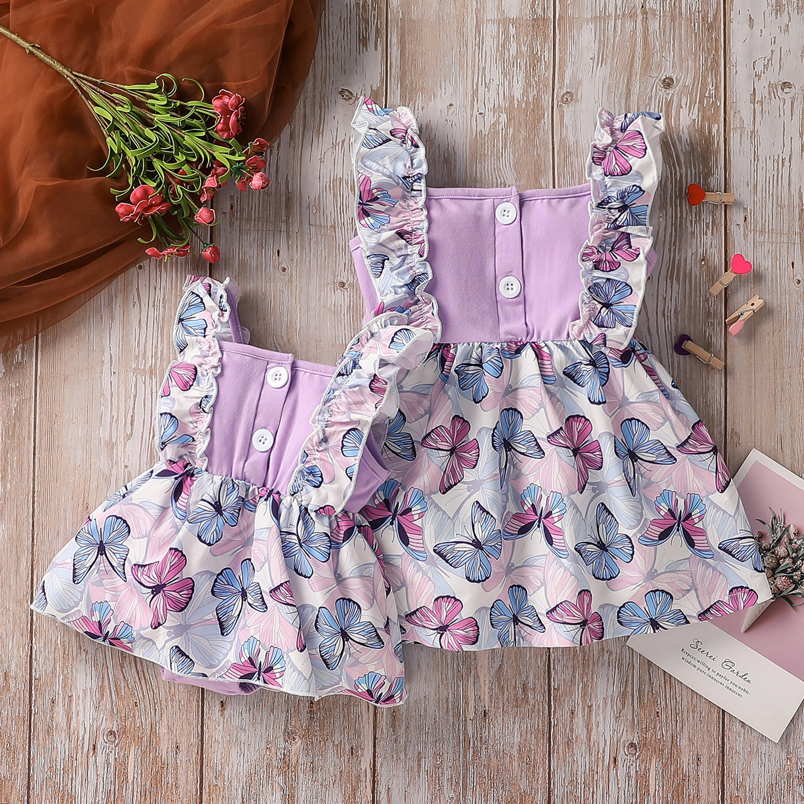 Tuta Neonata 3 Pezzi - Manica Lunga, Gonna A Quadri E Fascia, Autunno/Inverno, Cotone Morbido - Foto 12