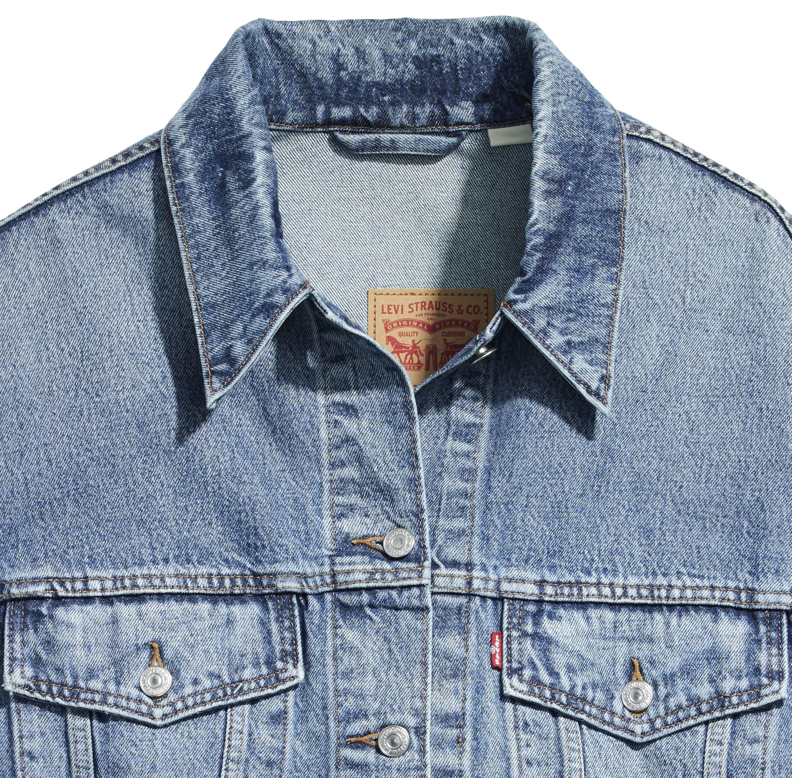 Levi's Plus Size 90s Sherpa Trucker Camisa para Mujer