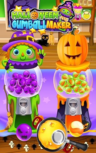 Halloween Bubble Gum Maker - Kids Gumball & Dessert Food Cooking Games FREE