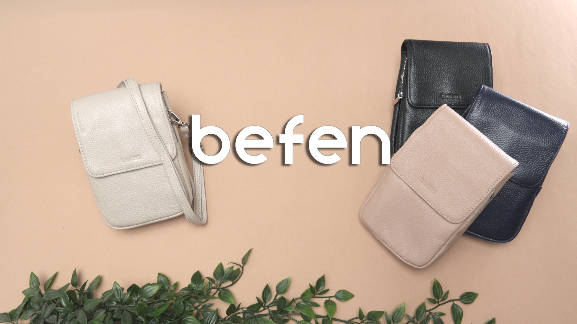 Befen Damen Umhängetasche Aus Echtleder - Mit RFID-Schutz & Diebstahlschutz