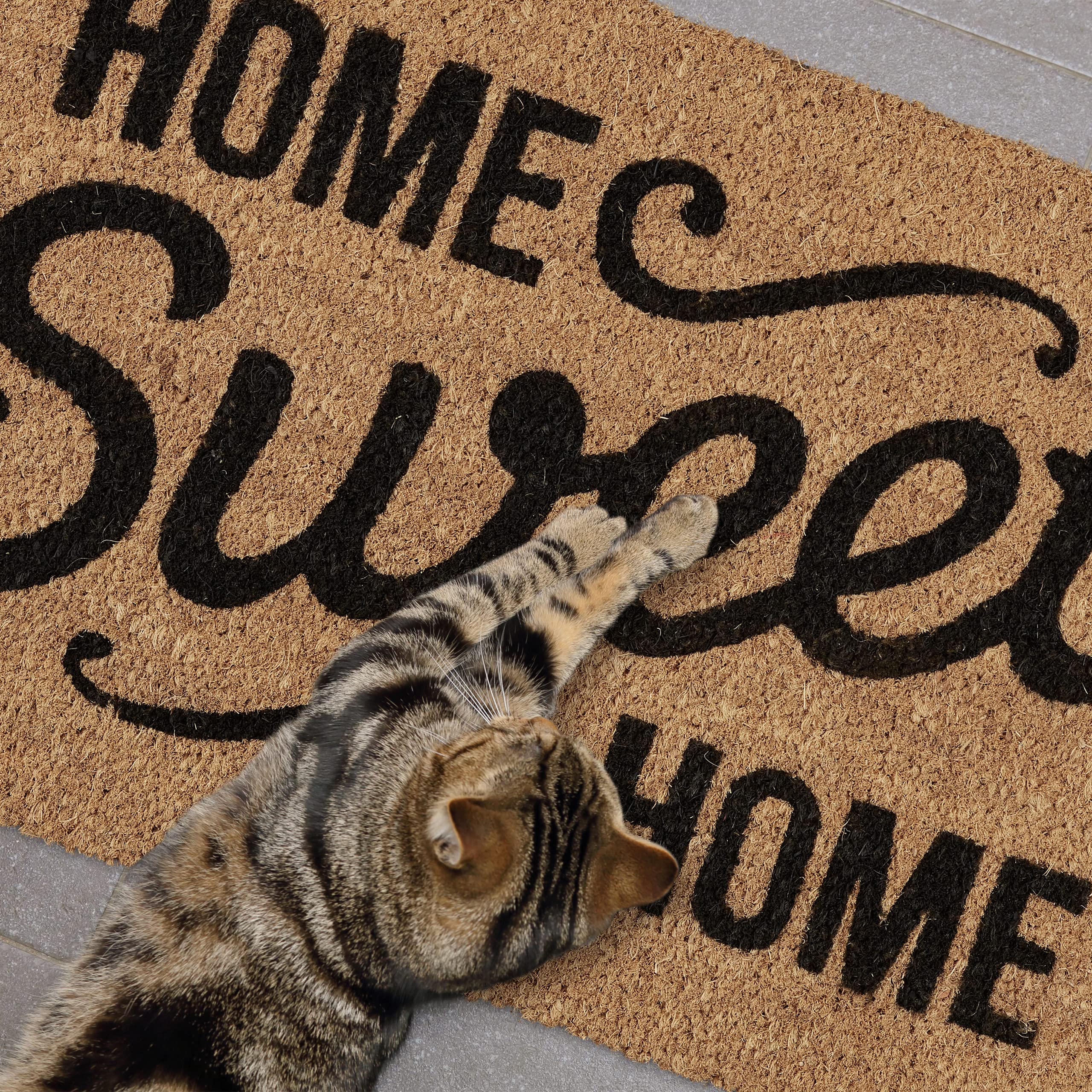 Relaxdays Zerbino in Fibra di Cocco, Sweet Home, per Interni ed Esterni