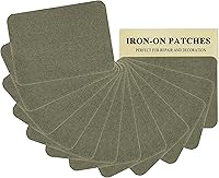 Vista 10 de 12 piezas de parches termoadhesivos de tela de alta calidad, pegamento fuerte, kit de decoración de reparación 100% algodón, tamaño 3 x 4-1/4