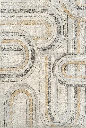 Miniatura 3 de nuLOOM Livia Fading Arches - Alfombra de área de 6 pies 7 pulgadas x 9 pies, color gris