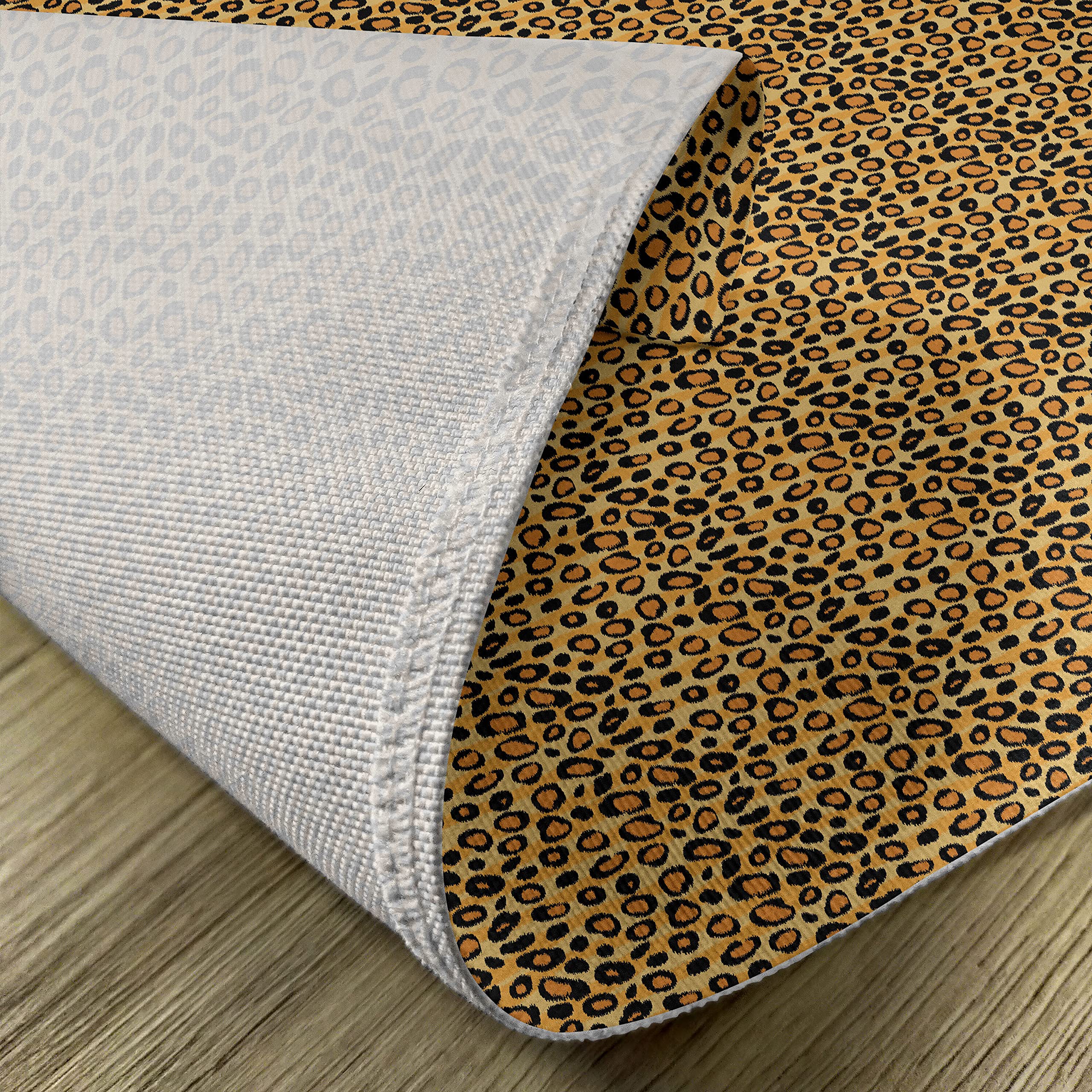 ABAKUHAUS Set Di 4 Tovagliette Americane In Tessuto Lavabile – Fantasia Leopardo, Impermeabili E Antimacchia (45x30 Cm) - 3