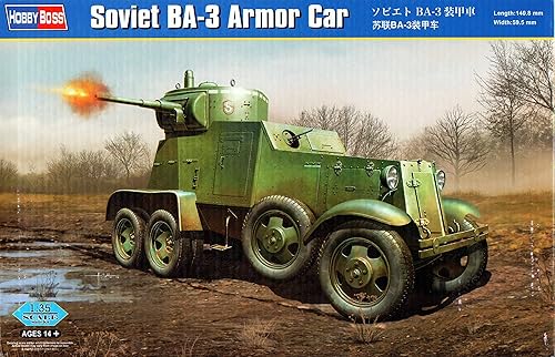Hobby Boss Kit de modelo de coche de armadura soviética BA-3