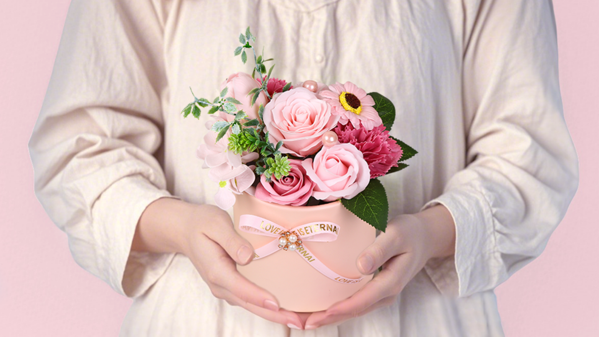 Amazon｜ソープフラワー 母の日 ギフト 卒業式プレゼント 造花 花束