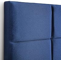 Vista 26 de LUCID - Cabecera tapizada de altura media, capitoné de diamantes, acolchado poliéster, altura ajustable 34 a 46 in, fácil montaje compatible