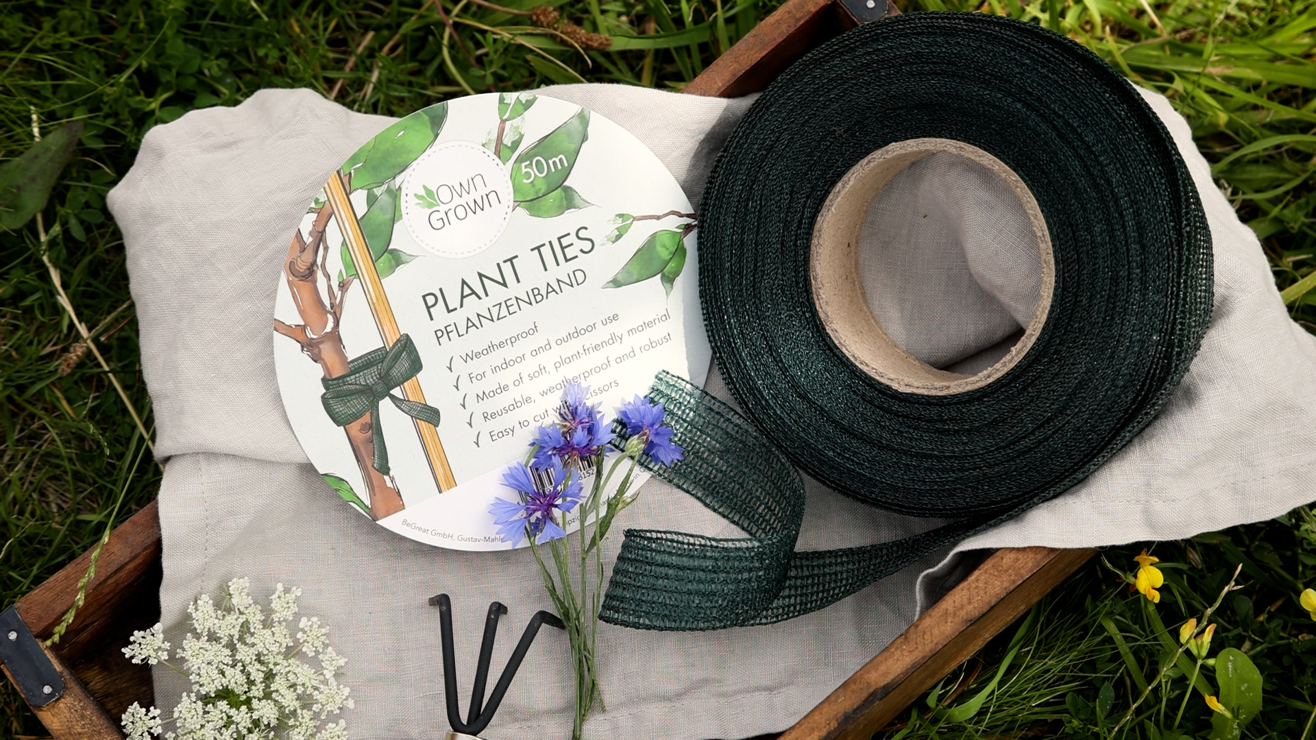 Fascia Per Piante Rampicanti OwnGrown - 50 Metri Nero, Resistente Alle Intemperie | Per Pomodori, Rose E Piante Da Interno - Foto 5