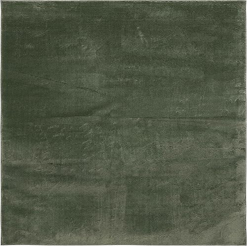 Miniatura 7 de Safavieh Revive Collection REV102H - Alfombra cuadrada de carbón de 6 pies 7 pulgadas x 6 pies 7 pulgadas no desprende pelusa color carbón