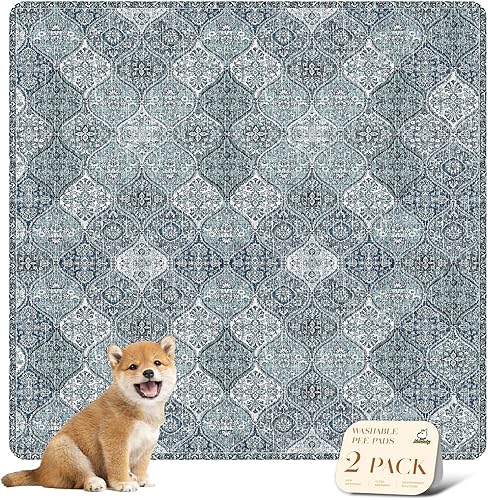 Miniatura 87 de nunubaby Almohadillas lavables para orina de perros, elegante, antideslizante, a prueba de fugas, reutilizable, ultraabsorbente, para jaulas y