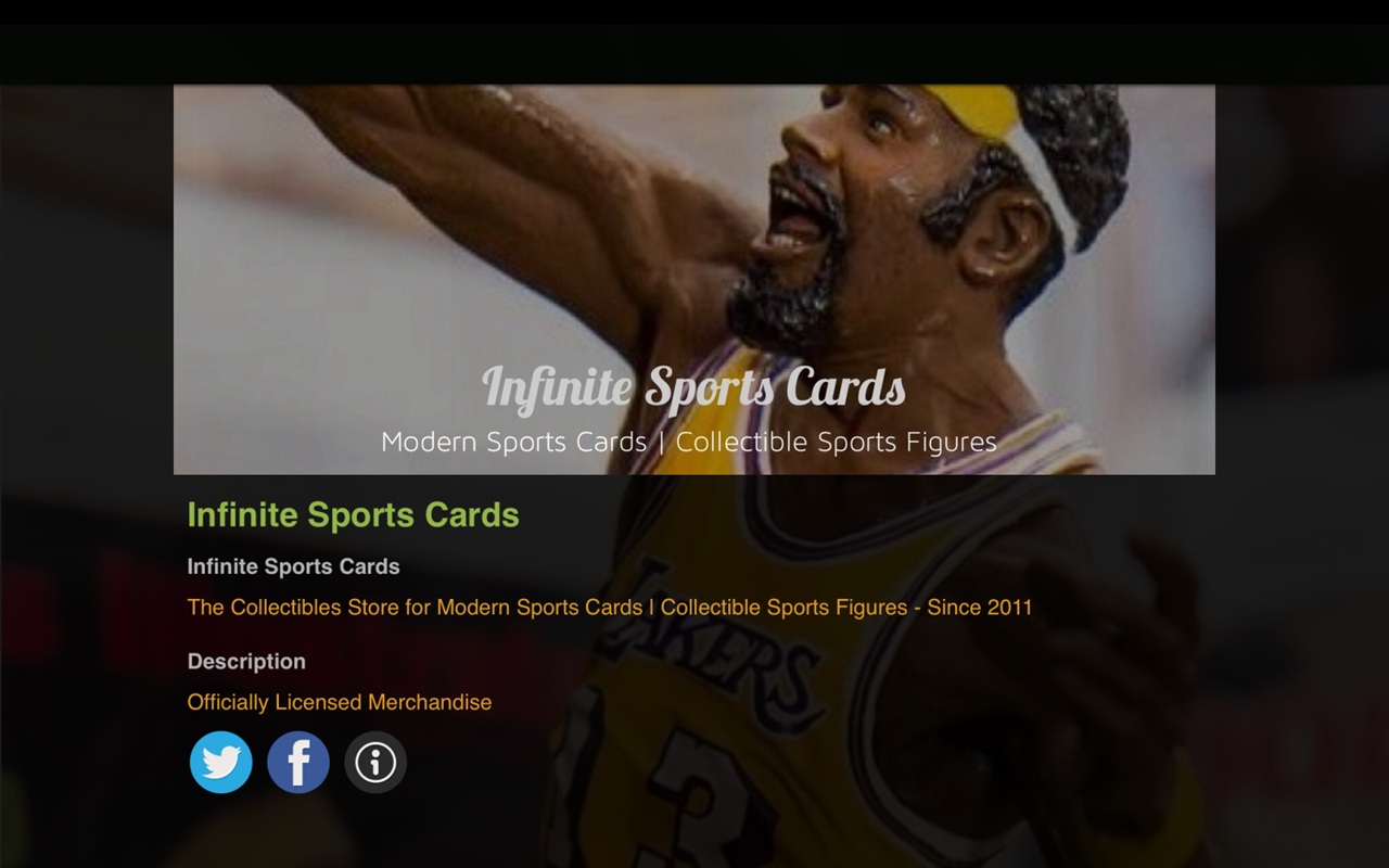 Infinite Sports Cards App on Amazon Appstore