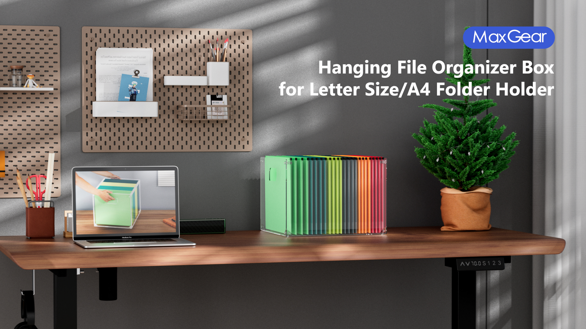 Amazon.com: MaxGear Mesh Hanging File Organizer Box, Acrylic