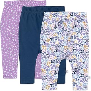 Cuff-Less Harem Pants Multipack Organic Cotton for Infant Baby & Toddler Girls