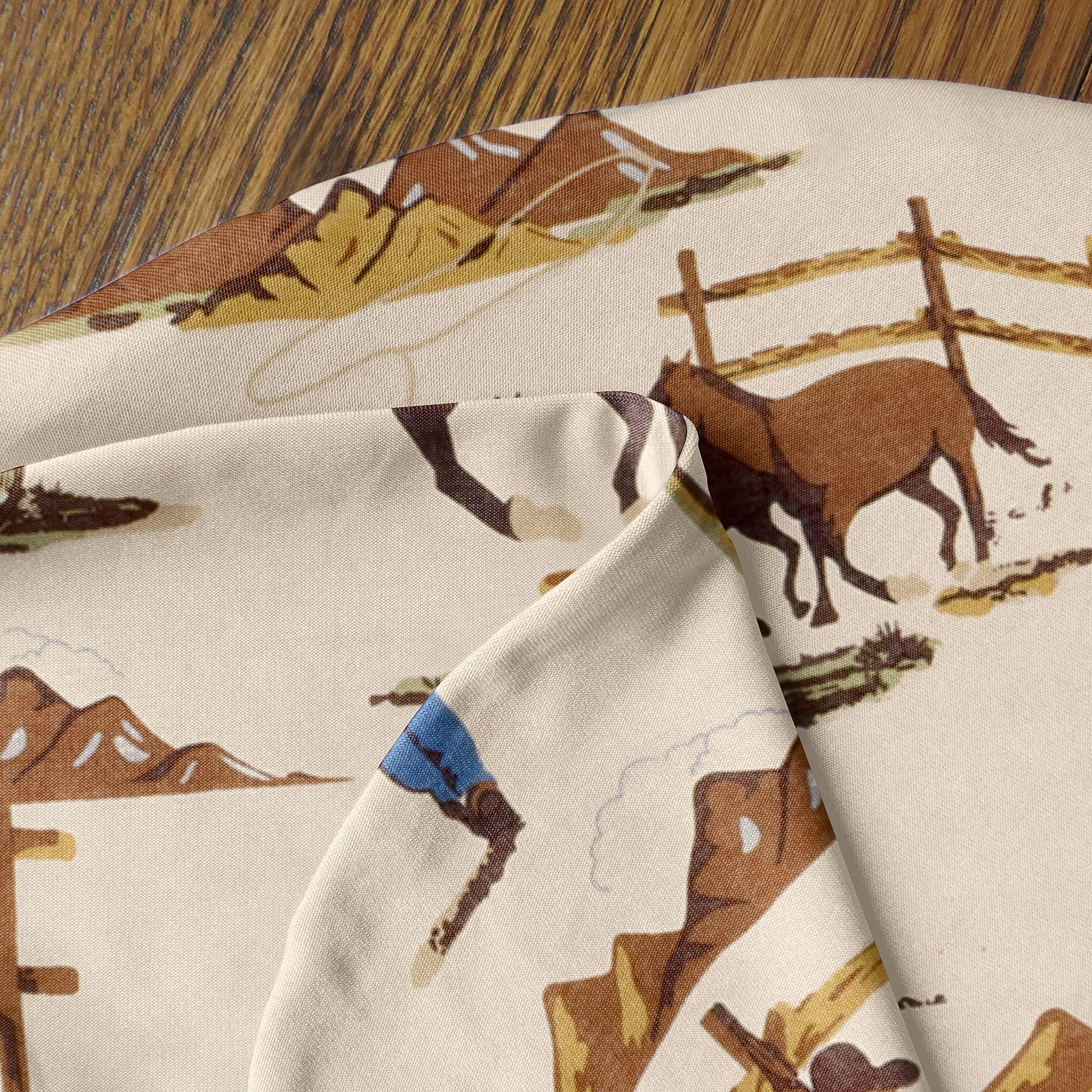 Sweet Jojo Designs Wild West Cowboy - Funda de almohada de lactancia para recién nacido biberón o lactancia materna (almohada no incluida), color rojo, azul, bronceado, caballo de campo del sur