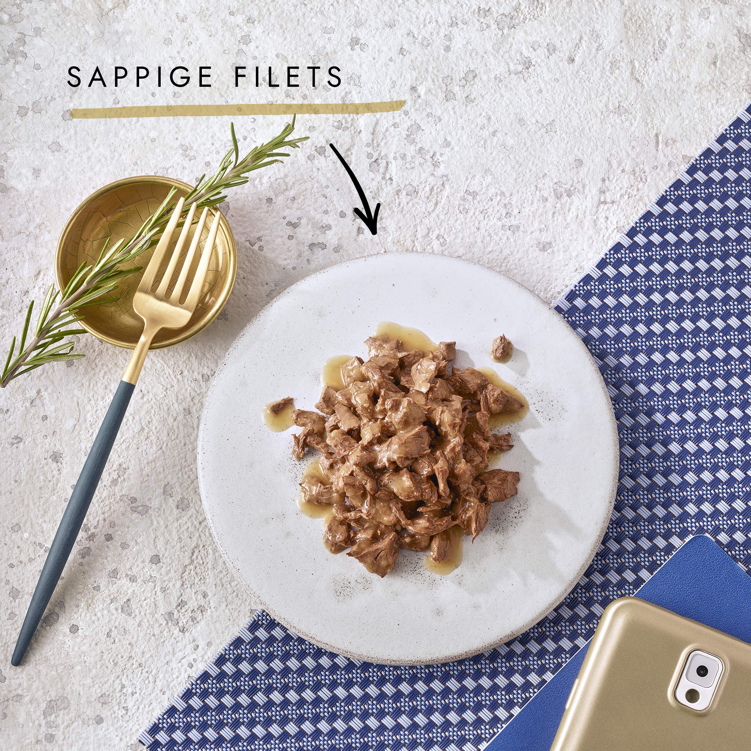 Gourmet Perła mini filety w Saus Kattenvoer, Natvoer met Eend, Lam, okrągłe, kip & okrągłe; 96 x 85 g - (96 portiezakjes; 8,16 kg)