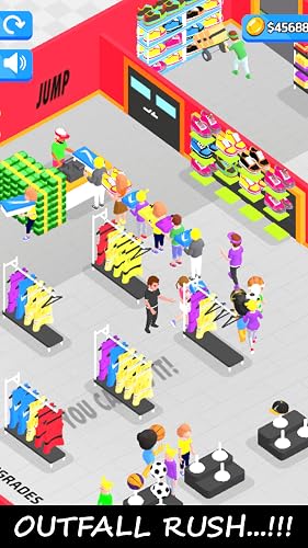 Idle Outfall Rush Tycoon - Idle Outfall Rush Shopping Mall Tycoon Arcade - Idle Outfall Rush Outlets Tycoon - Idle Outlets Rush Shopping Mall Center Game - Centre commercial Outlets Rush Arcade – vue 2