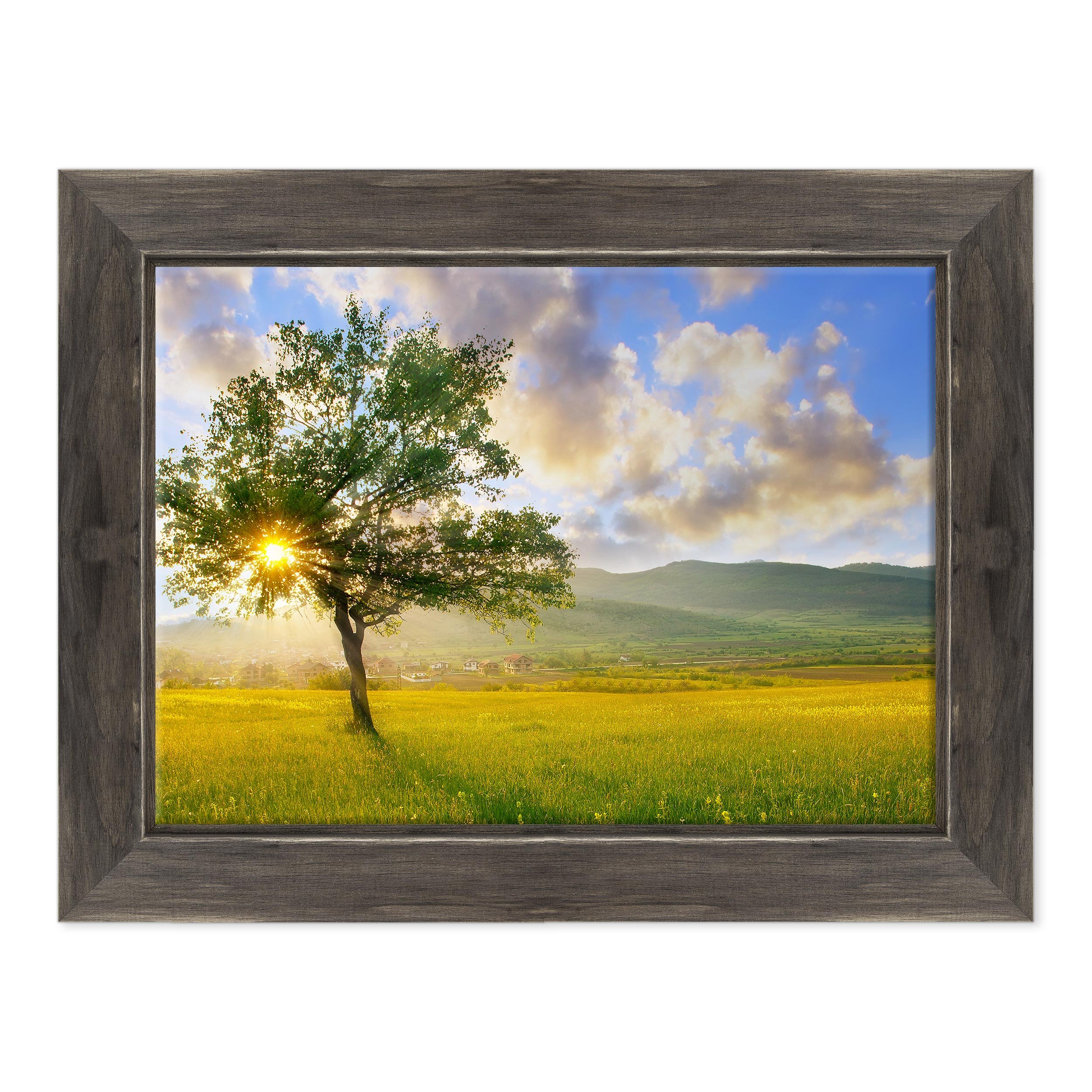 Cuadro sobre lienzo Canvas – ConKrea – Listo para colgar – Paisaje Campo