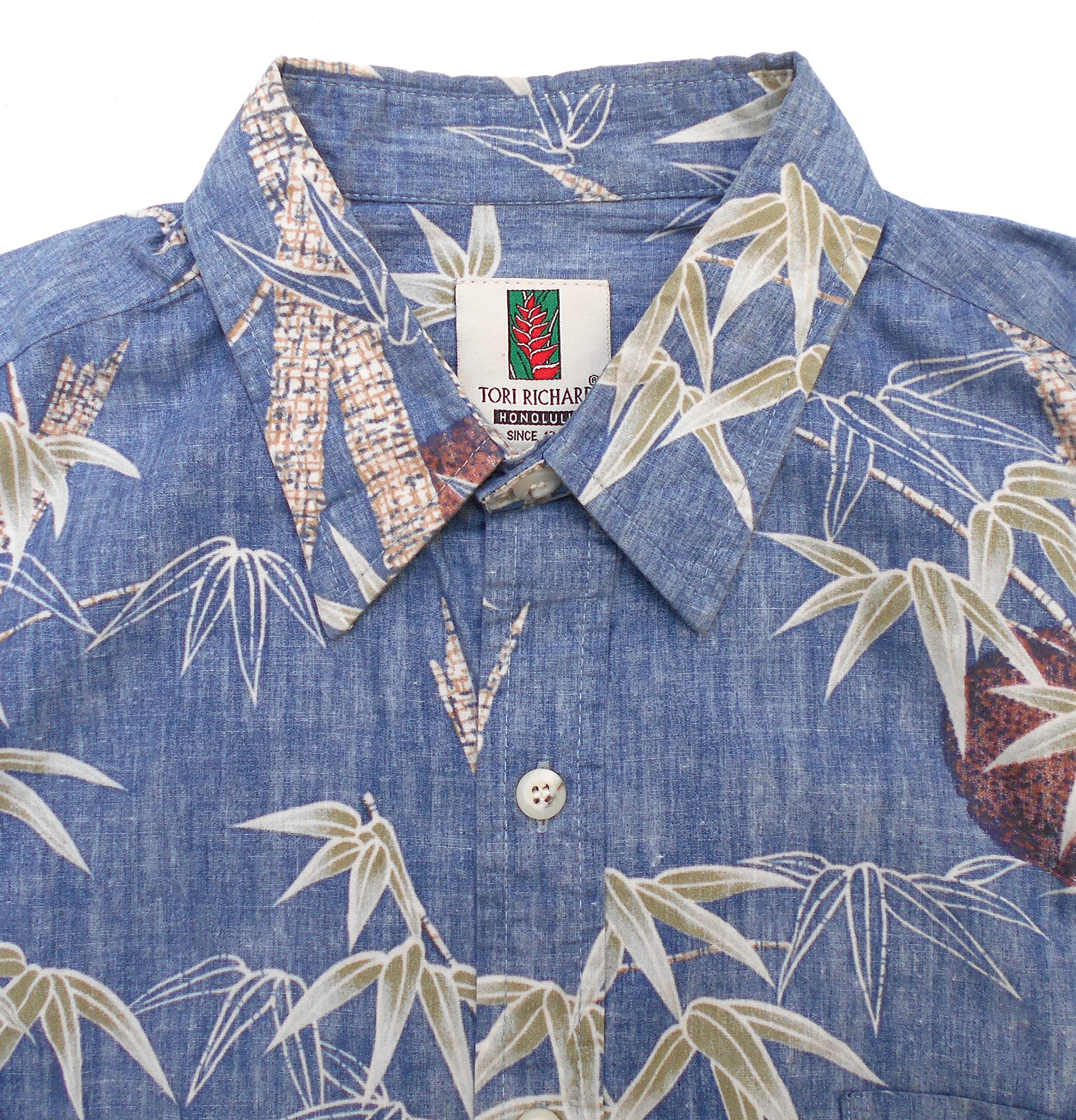 USA古着 トリリチャード シルク/コットン アロハシャツ ハワイアン 
