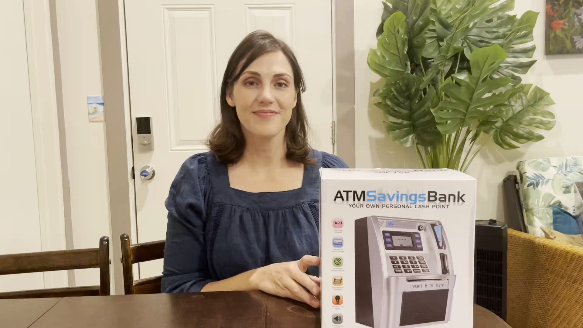 Amazon.com: GoodsFederation 電子式ATM 儲蓄銀行數位存錢機電子現金盒