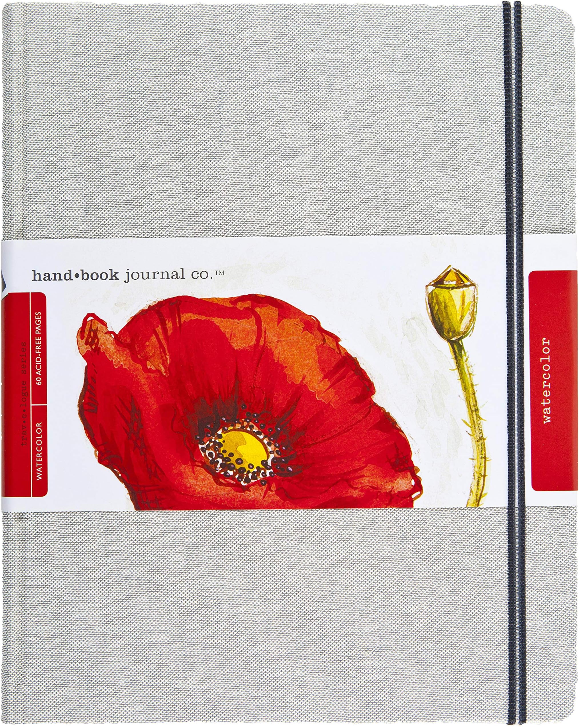 Speedball Linen Watercolour Journal 300gsm, Grand Portrait, White, 10.5 x 8.25, For Painting, Drawing, Students, Artists, Journaling
