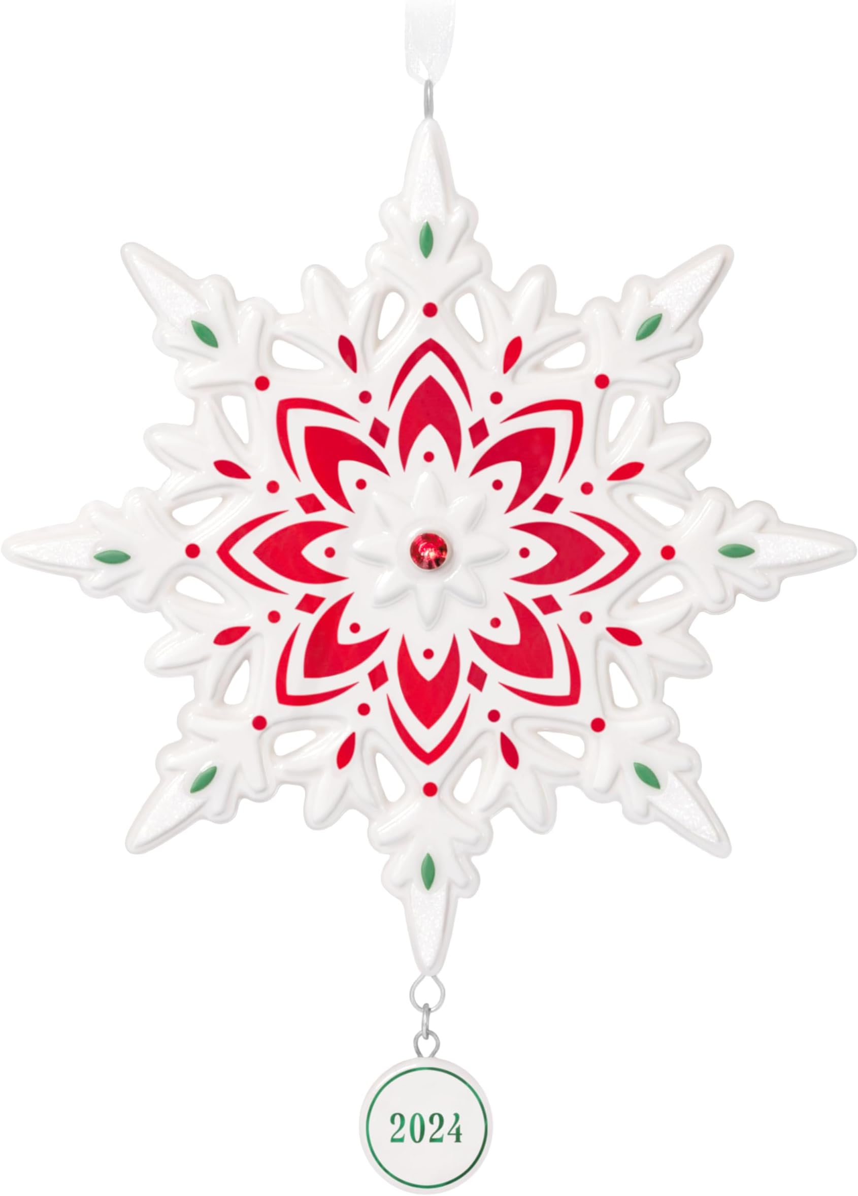 Hallmark Keepsake Christmas Ornament 2024, Snowflake 2024, Porcelain, Snowflake Gifts