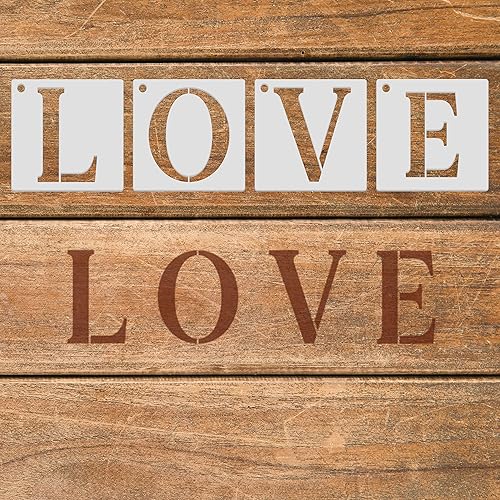 Miniatura 4 de 36 plantillas de letras del alfabeto de 3 pulgadas, plantillas de letras reutilizables de letras y números, plantillas de manualidades para pintar